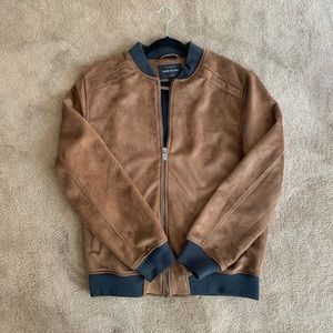 Suede Bomber Jacket